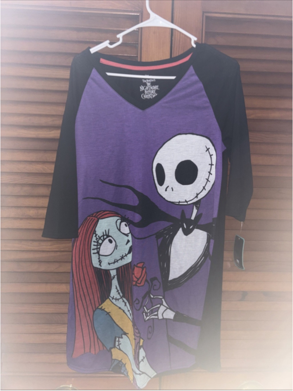 Nightmare Before Christmas Girl's Holiday Nightgown Size Medium NWT